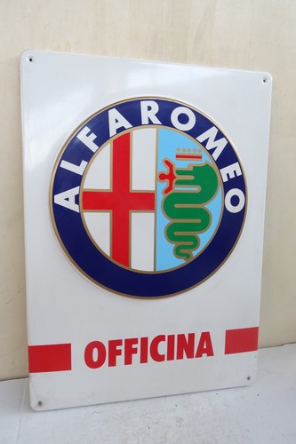 Insegna alfa romeo officina - insegna,